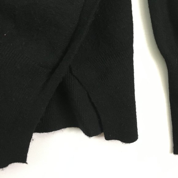 Crew Neck Sweater Made in Korea Womens Size Large Long Sleeve Black - Picture 3 of 10